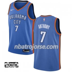 Barn Oklahoma City Thunder Tröja Carmelo Anthony 7 Nike 2017-18 Blå Swingman